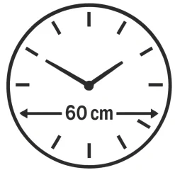 Orologi Da Parete Moderni-Selezionato da Mazzolaluce Orologio da parete 60cm rotondo carta da parati numeri romani oro