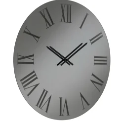 Orologi Da Parete Moderni-Selezionato da Mazzolaluce Orologio da parete 60cm vetro specchio fume rotondo numeri romani