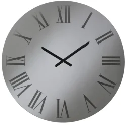 Orologi Da Parete Moderni-Selezionato da Mazzolaluce Orologio da parete 60cm vetro specchio fume rotondo numeri romani