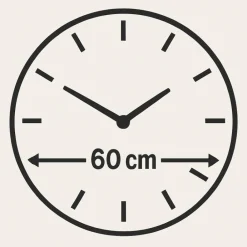 Orologi Da Parete Moderni-Selezionato da Mazzolaluce Orologio da parete design 60cm floreale in resina decoro oro
