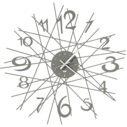 Orologi Da Parete Moderni-Selezionato da Mazzolaluce Orologio da parete design fili colore fango moderno 70cm