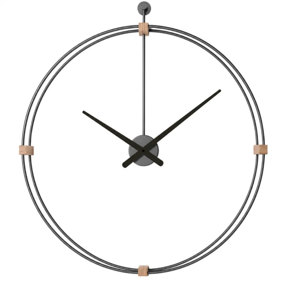 Orologi Da Parete Moderni-Selezionato da Mazzolaluce Orologio da parete design moderno rotondo tortora 60cm