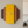 Orologi Da Parete Moderni-Selezionato da Mazzolaluce Orologio da parete design moderno giallo e viola