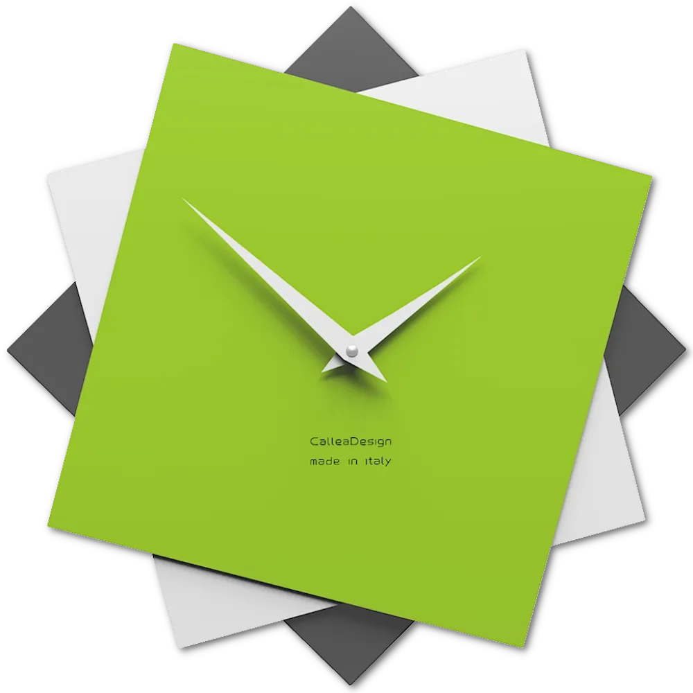 Orologi Da Parete Moderni-Selezionato da Mazzolaluce Orologio da parete design moderno verde mela originale