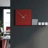 Orologi Da Parete Moderni-Selezionato da Mazzolaluce Orologio da parete design moderno legno colore rubino