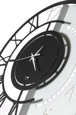 Orologi Da Parete Moderni-Selezionato da Mazzolaluce Orologio da parete dual time rotondo nero 45cm moderno