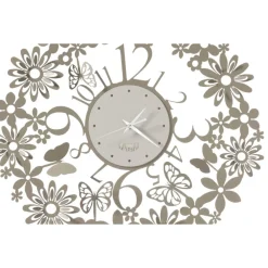 Orologi Da Parete Moderni-Selezionato da Mazzolaluce Orologio da parete farfalle rotondo sabbia 50cm