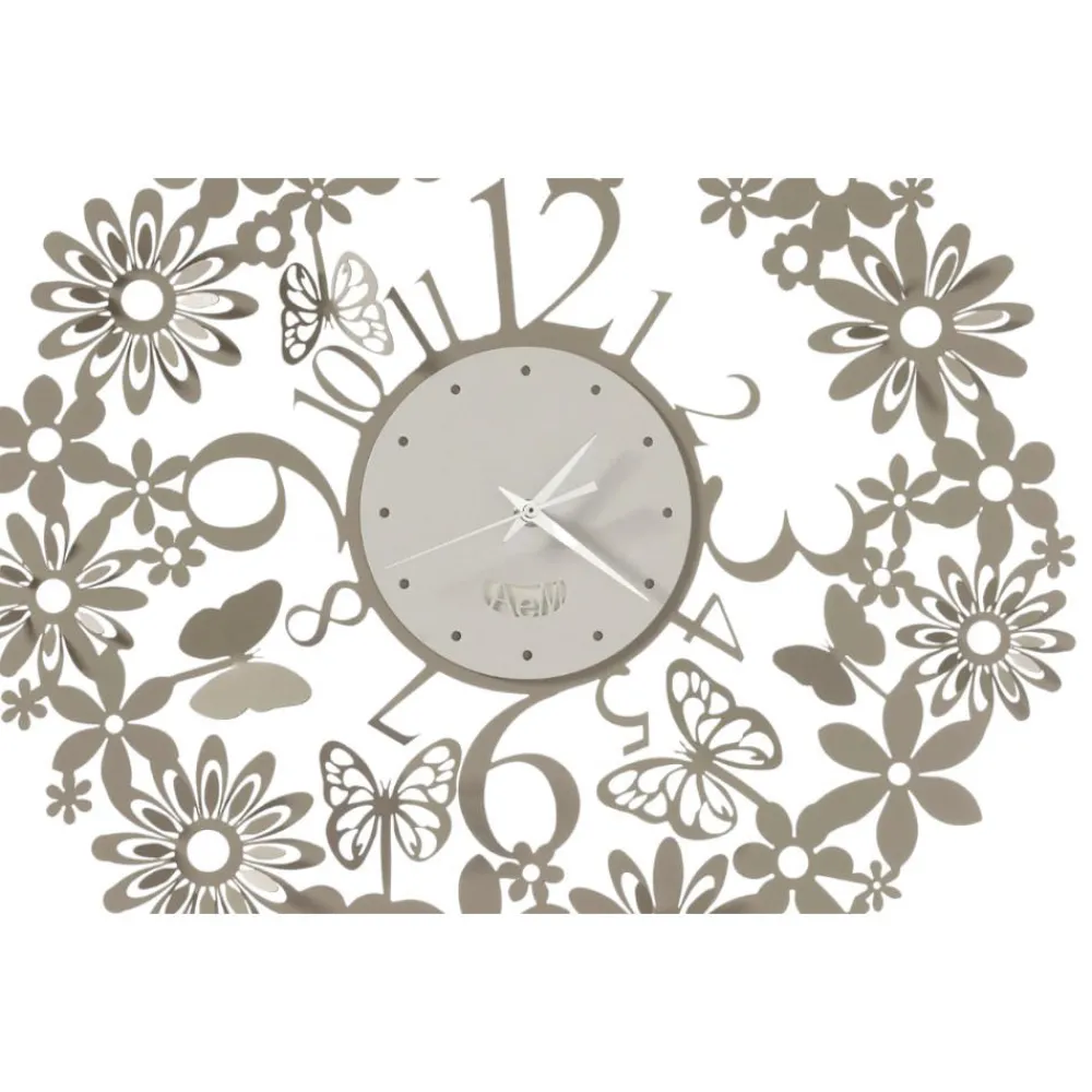 Orologi Da Parete Moderni-Selezionato da Mazzolaluce Orologio da parete farfalle rotondo sabbia 50cm