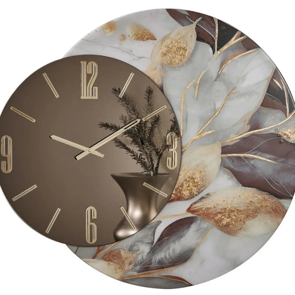 Orologi Da Parete Moderni-Selezionato da Mazzolaluce Orologio da parete florence di dimensioni 80cm tondo a specchio