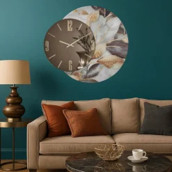 Orologi Da Parete Moderni-Selezionato da Mazzolaluce Orologio da parete florence di dimensioni 80cm tondo a specchio