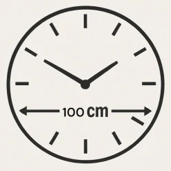 Orologi Da Parete Moderni-Selezionato da Mazzolaluce Orologio da parete goldy xxl 100cm per soggiorno moderno