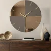 Orologi Da Parete Moderni-Selezionato da Mazzolaluce Orologio da parete grande 80cm in vetro bronzo design moderno