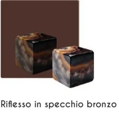Orologi Da Parete Moderni-Selezionato da Mazzolaluce Orologio da parete grande 80cm in vetro bronzo design moderno