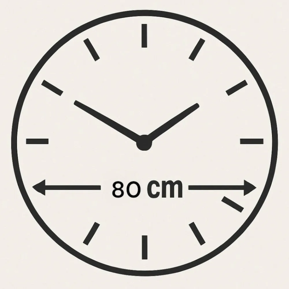 Orologi Da Parete Moderni-Selezionato da Mazzolaluce Orologio da parete grande 80cm rotondo resina decorata per soggiorno