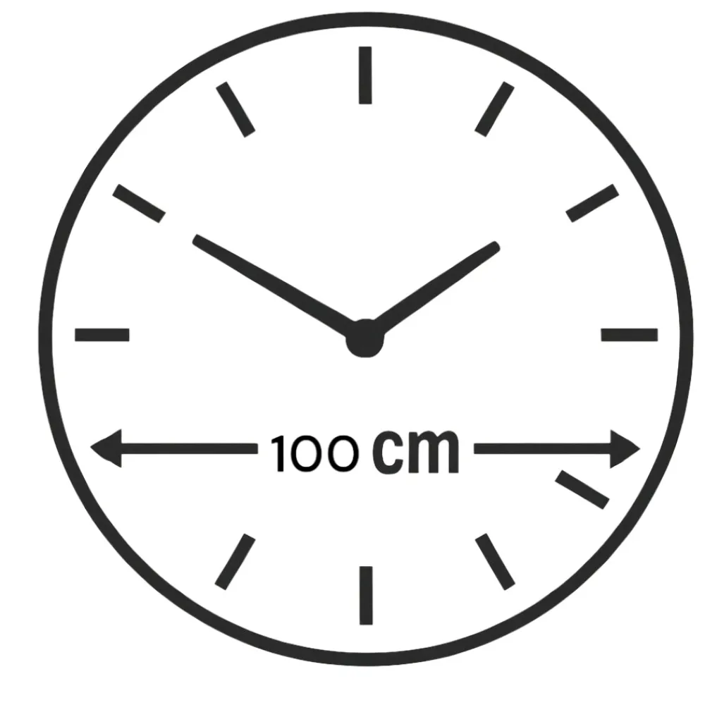 Orologi Da Parete Moderni-Selezionato da Mazzolaluce Orologio da parete grande 100 cm specchio cannettato e oro design moderno