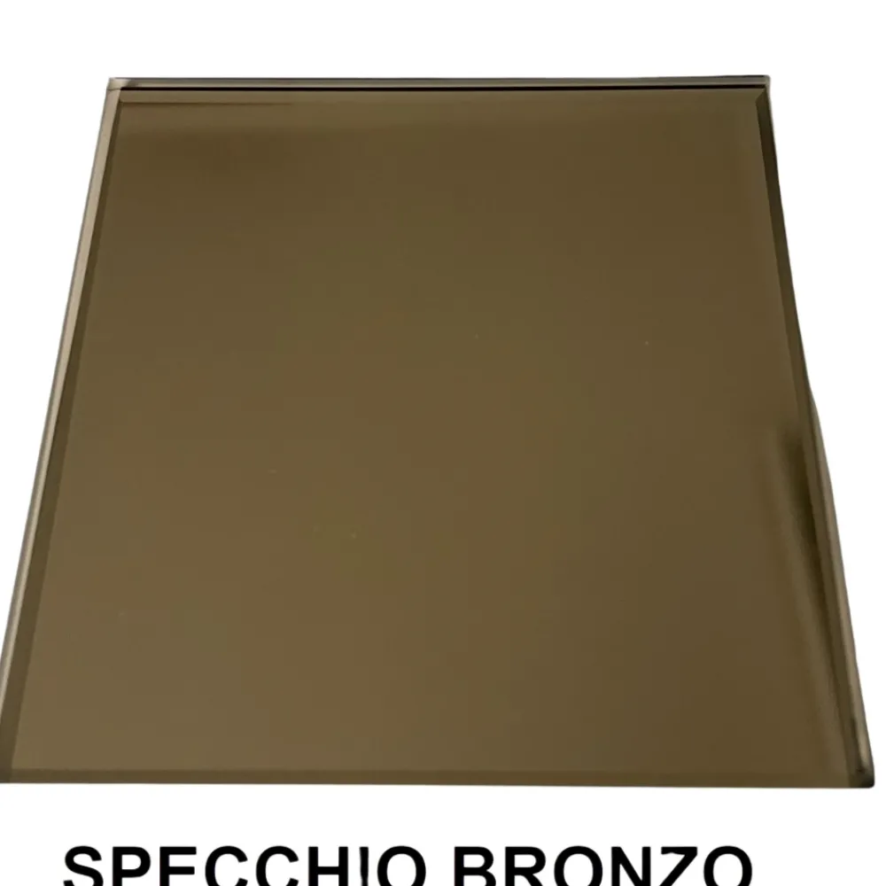 Orologi Da Parete Moderni-Selezionato da Mazzolaluce Orologio da parete in vetro bronzo 80cm rotondo per soggiorno