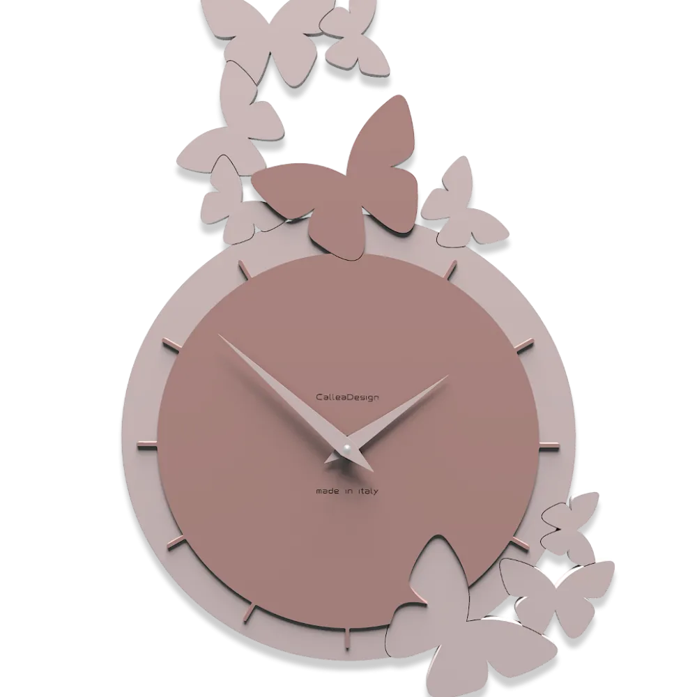 Orologi Da Parete Moderni-Selezionato da Mazzolaluce Orologio da parete legno colore rosa nuvola