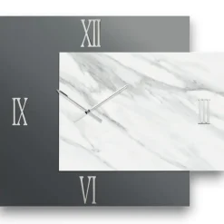 Orologi Da Parete Moderni-Selezionato da Mazzolaluce Orologio da parete lux specchio resina 73x60 design squadrato