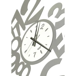 Orologi Da Parete Moderni-Selezionato da Mazzolaluce Orologio da parete metallo fango e avorio design numeri moderni
