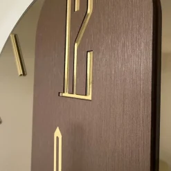 Orologi Da Parete Moderni-Selezionato da Mazzolaluce Orologio da parete mistica 60cm vetro bronzo design moderno