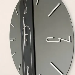 Orologi Da Parete Moderni-Selezionato da Mazzolaluce Orologio da parete mistica vetro fume 60cm tondo design moderno
