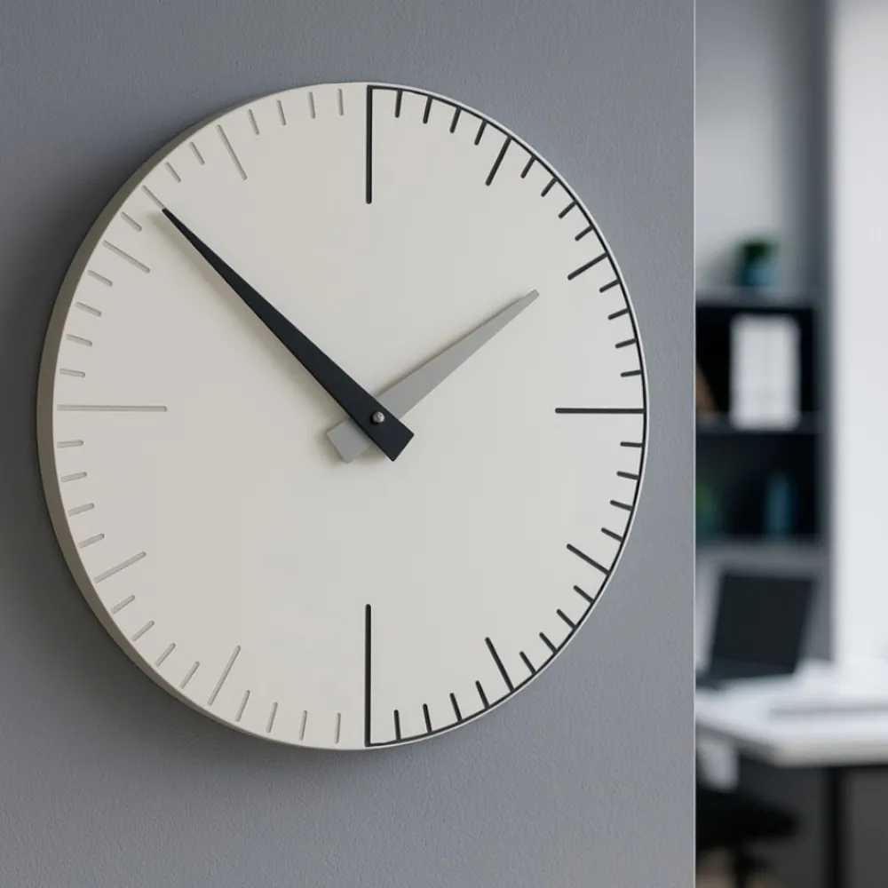 Orologi Da Parete Moderni-Selezionato da Mazzolaluce Orologio da parete moderno bianco nero grigio moderno