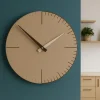 Orologi Da Parete Moderni-Selezionato da Mazzolaluce Orologio da parete moderno caffelatte marrone tortora