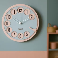 Orologi Da Parete Moderni-Selezionato da Mazzolaluce Orologio da parete moderno design telefono gelso e cenere
