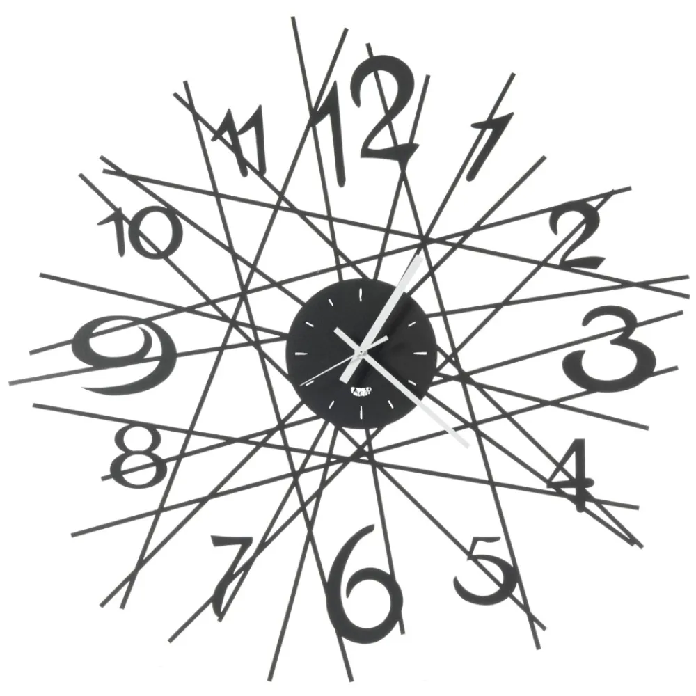 Orologi Da Parete Moderni-Selezionato da Mazzolaluce Orologio da parete moderno design fili nero