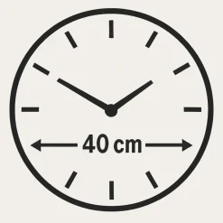 Orologi Da Parete Moderni-Selezionato da Mazzolaluce Orologio da parete moderno effetto marmo numeri romani argento 40cm