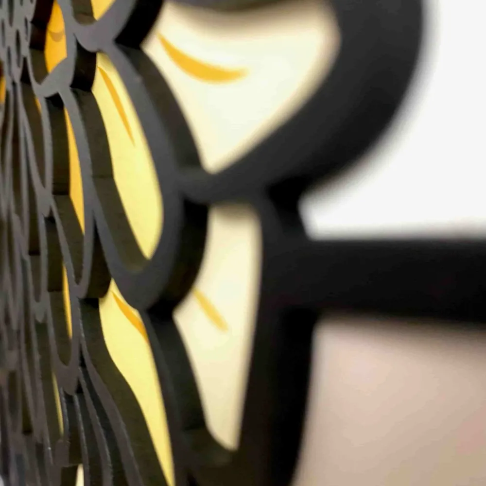 Orologi Da Parete Moderni-Bongelli Preziosi Orologio da parete moderno fiori mosaico