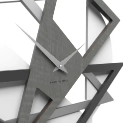 Orologi Da Parete Moderni-Selezionato da Mazzolaluce Orologio da parete moderno geometrico design bianco