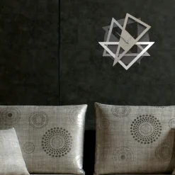 Orologi Da Parete Moderni-Selezionato da Mazzolaluce Orologio da parete moderno geometrico design bianco