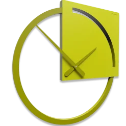 Orologi Da Parete Moderni-Selezionato da Mazzolaluce Orologio da parete moderno legno colore verde cedro