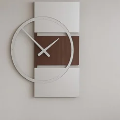 Orologi Da Parete Moderni-Selezionato da Mazzolaluce Orologio da parete moderno legno wenge rovere