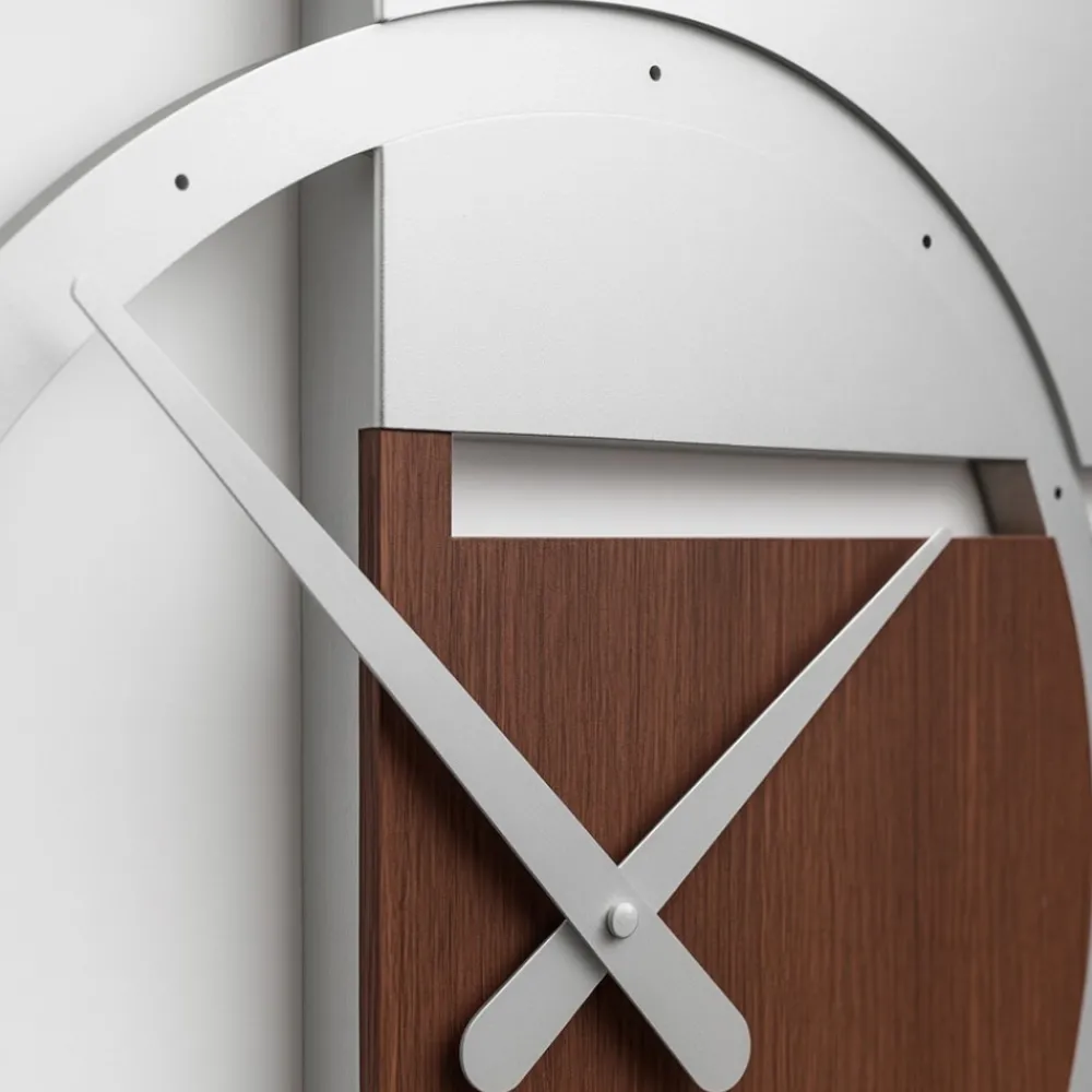 Orologi Da Parete Moderni-Selezionato da Mazzolaluce Orologio da parete moderno legno wenge rovere