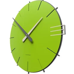Orologi Da Parete Moderni-Selezionato da Mazzolaluce Orologio da parete moderno legno colore verde mela