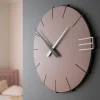 Orologi Da Parete Moderni-Selezionato da Mazzolaluce Orologio da parete moderno legno colore prugna