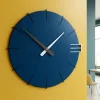 Orologi Da Parete Moderni-Selezionato da Mazzolaluce Orologio da parete moderno legno colore blu elettrico