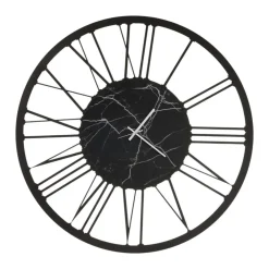 Orologi Da Parete Moderni-Selezionato da Mazzolaluce Orologio da parete moderno rotondo nero effetto marmo 90cm