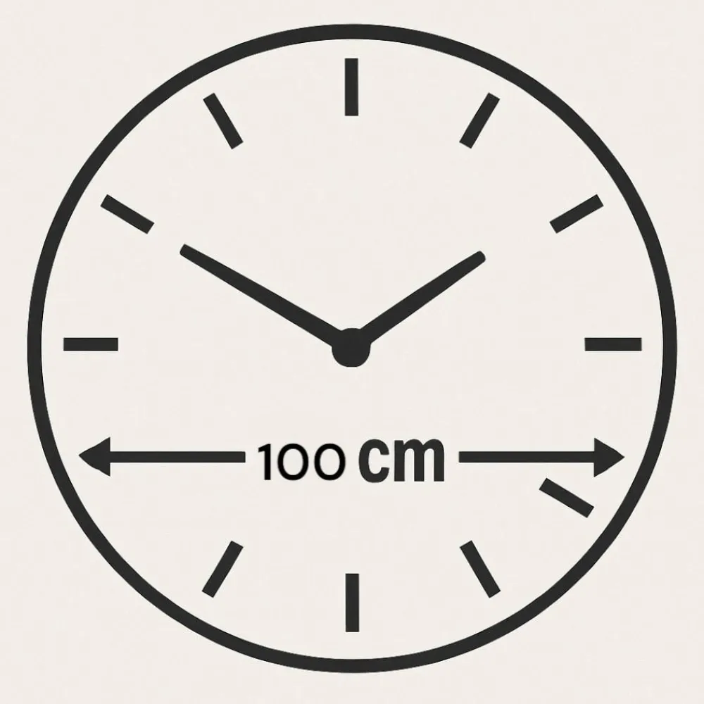 Orologi Da Parete Moderni-Selezionato da Mazzolaluce Orologio da parete moderno rotondo effetto marmo dettagli oro 100cm