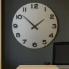 Orologi Da Parete Moderni-Selezionato da Mazzolaluce Orologio da parete 60 moderno rotondo legno colore alluminio