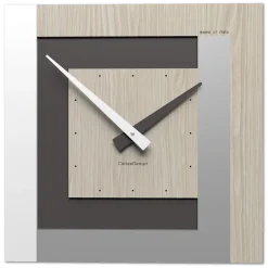 Orologi Da Parete Moderni-Selezionato da Mazzolaluce Orologio da parete moderno rovere breeze clock40