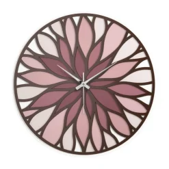 Orologi Da Parete Moderni-Bongelli Preziosi Orologio da parete mosaico rosso tondo