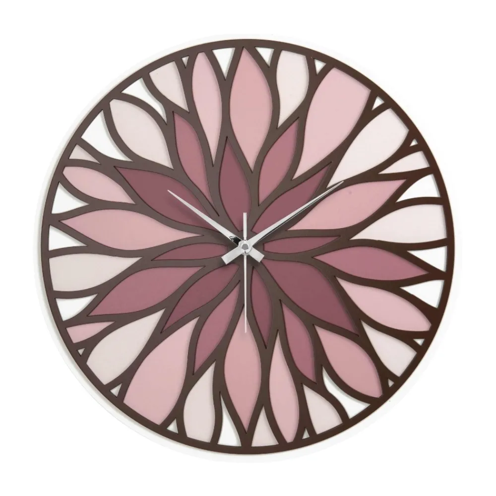 Orologi Da Parete Moderni-Bongelli Preziosi Orologio da parete mosaico rosso tondo
