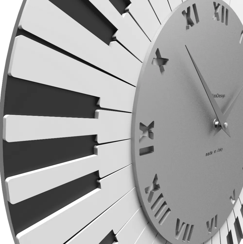 Orologi Da Parete Moderni-Selezionato da Mazzolaluce Orologio da parete musicale donizzetti legno colore grigio