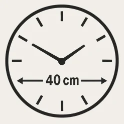 Orologi Da Parete Moderni-Selezionato da Mazzolaluce Orologio da parete nero oro 40cm gold marmy tondo moderno