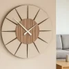 Orologi Da Parete Moderni-Selezionato da Mazzolaluce Orologio da parete noce canaletto moderno rotondo