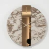 Orologi Da Parete Moderni-Selezionato da Mazzolaluce Orologio da parete particolare grande 80cm kerlite specchio bronzo
