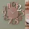 Orologi Da Parete Moderni-Selezionato da Mazzolaluce Orologio da parete particolare legno colore grigio prugna